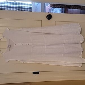 Match point linen dress